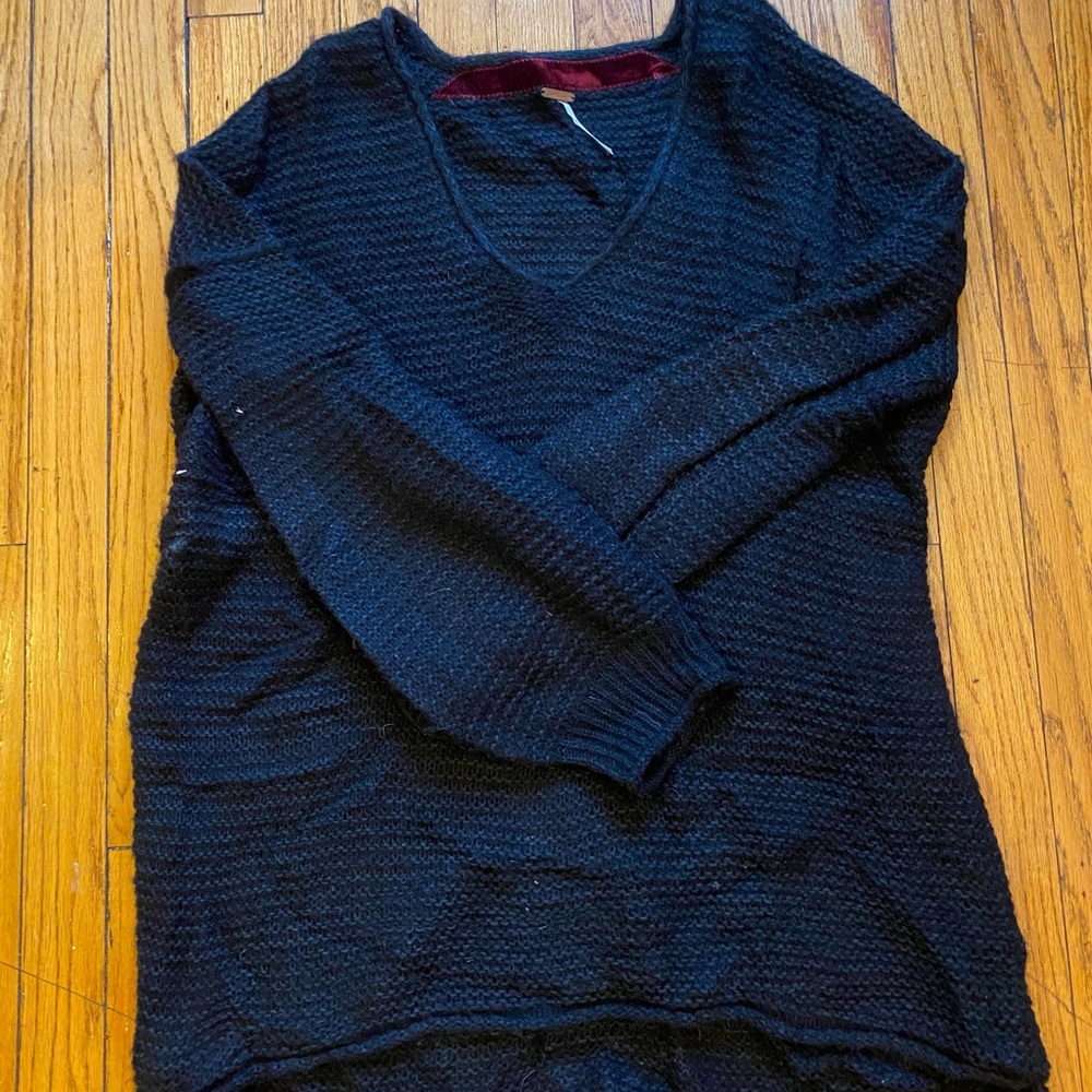 Black Free People Knit Sweater